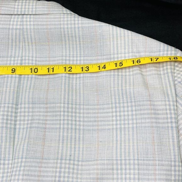 Jaymar Ruby Sport Coat Vintage Plaid White Blue 40 42 Preppy Academia 1980s Y2K - Picture 11 of 16
